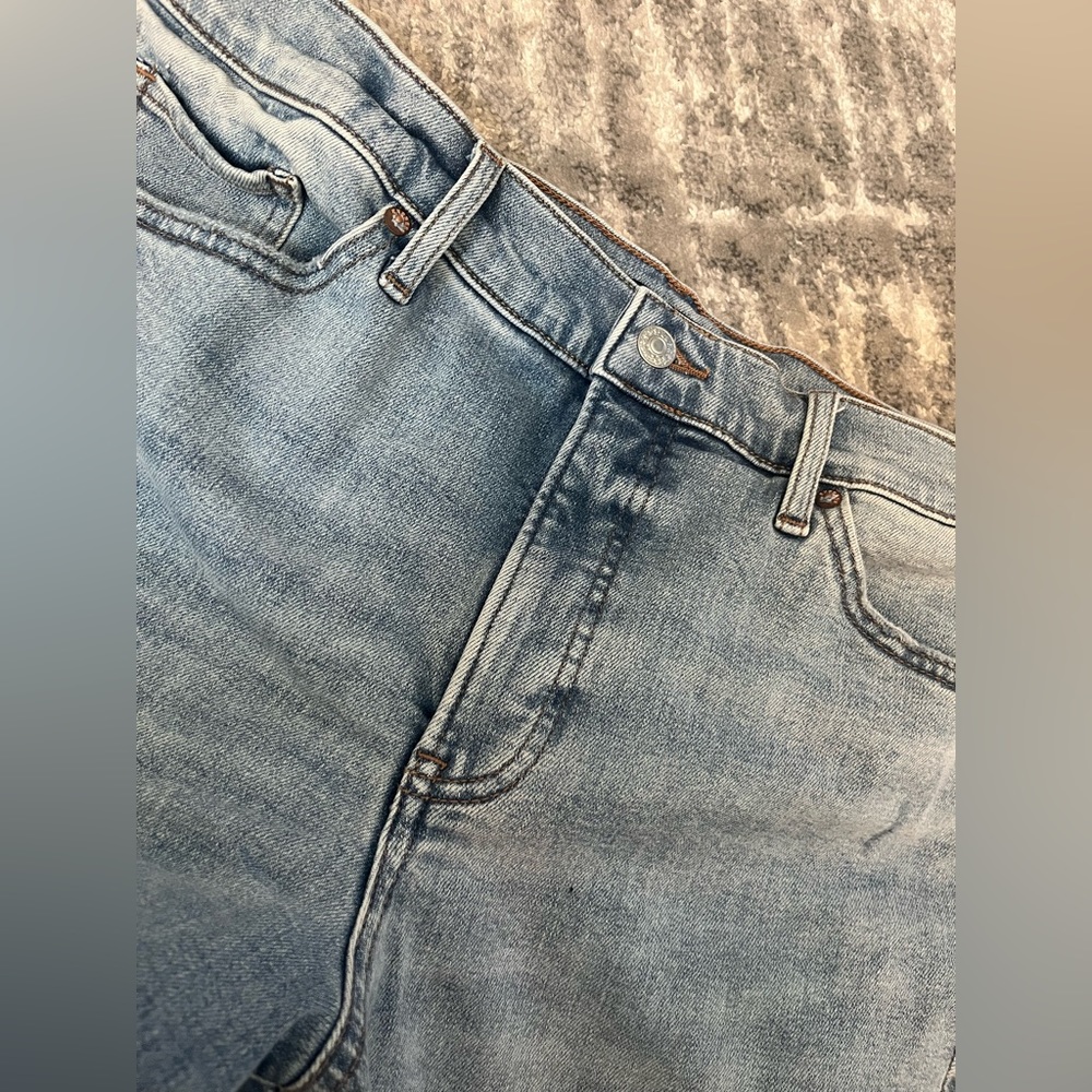 Express Straight Ankle High Rise Jean - Picture 2 of 8